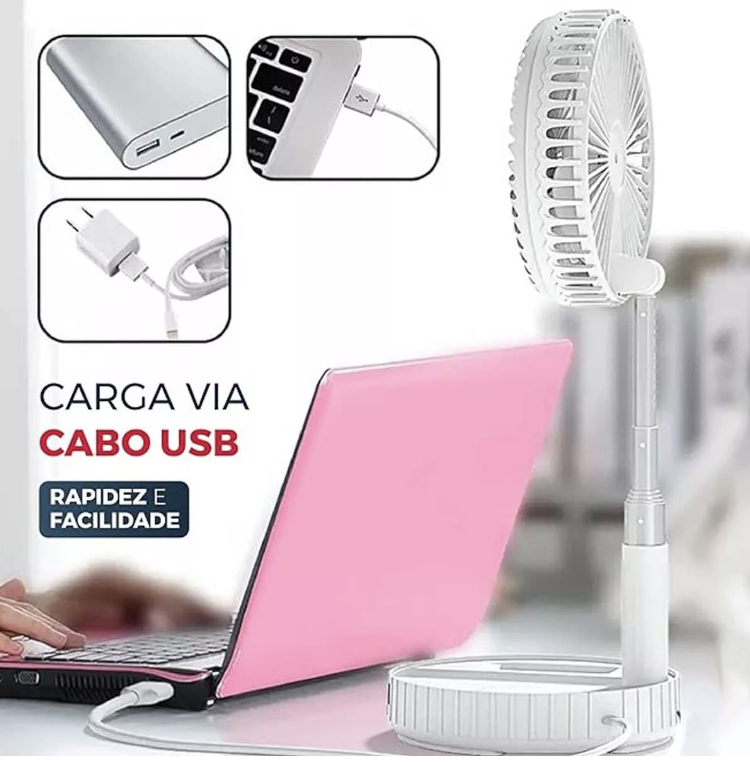 Miniatura 5 de Ventilador portátil plegable recargable